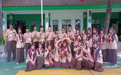 MTS Negeri 31 Jakarta Timur Melantik dan Mengukuhkan Pengurus Gugus Depan 06.341-06.342 untuk Tahun Ajaran Baru